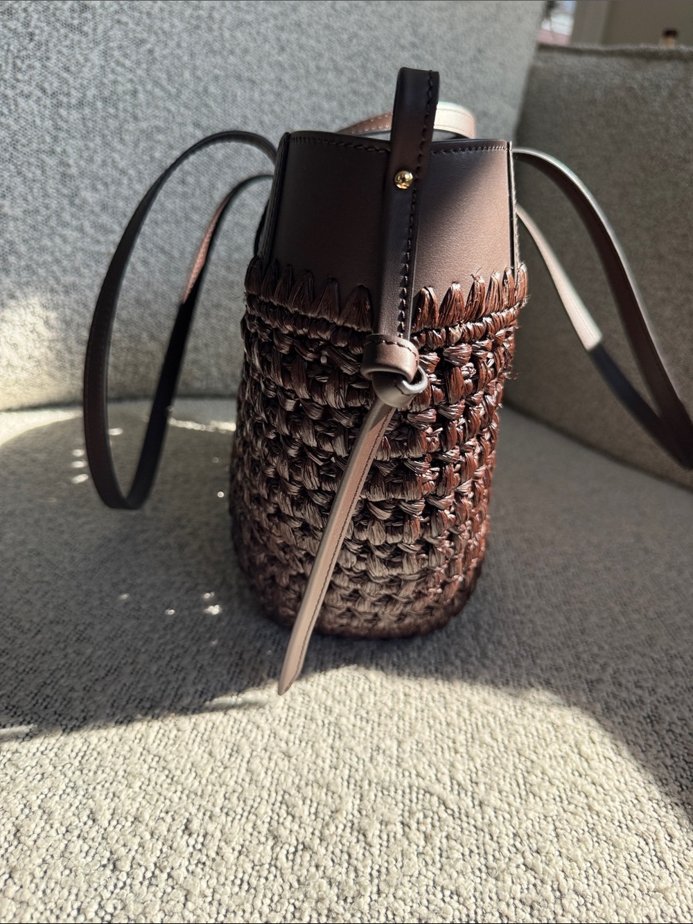 Polene Mini Cyme Raffia Ebony - Picture 5 of 6